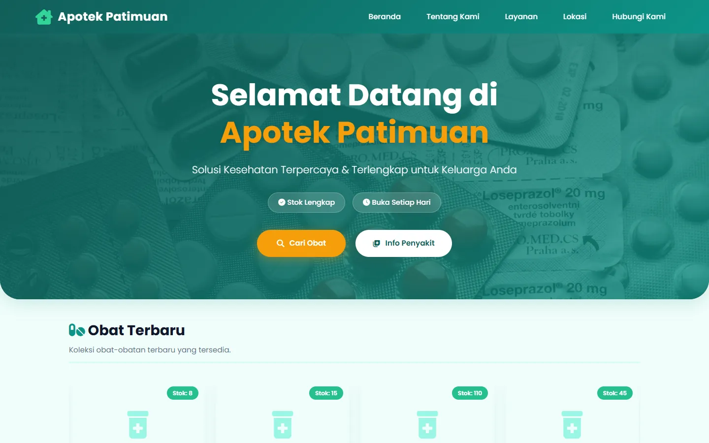 Sistem Informasi & POS (Point of Sales) Apotek Patimuan