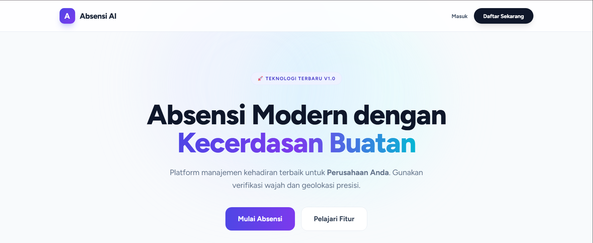 Sistem Absensi Cerdas (AbsensiAI) Berbasis Face Recognition & GPS Geofencing